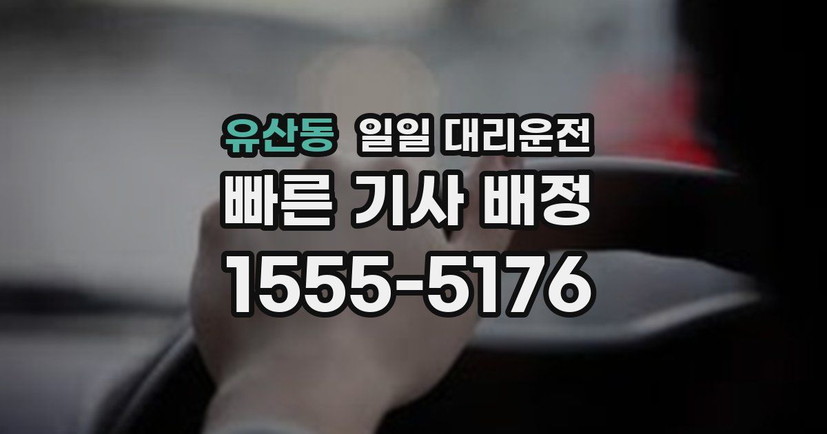 유산동 일일 대리운전
