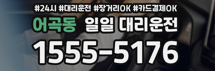 어곡동 일일 대리운전