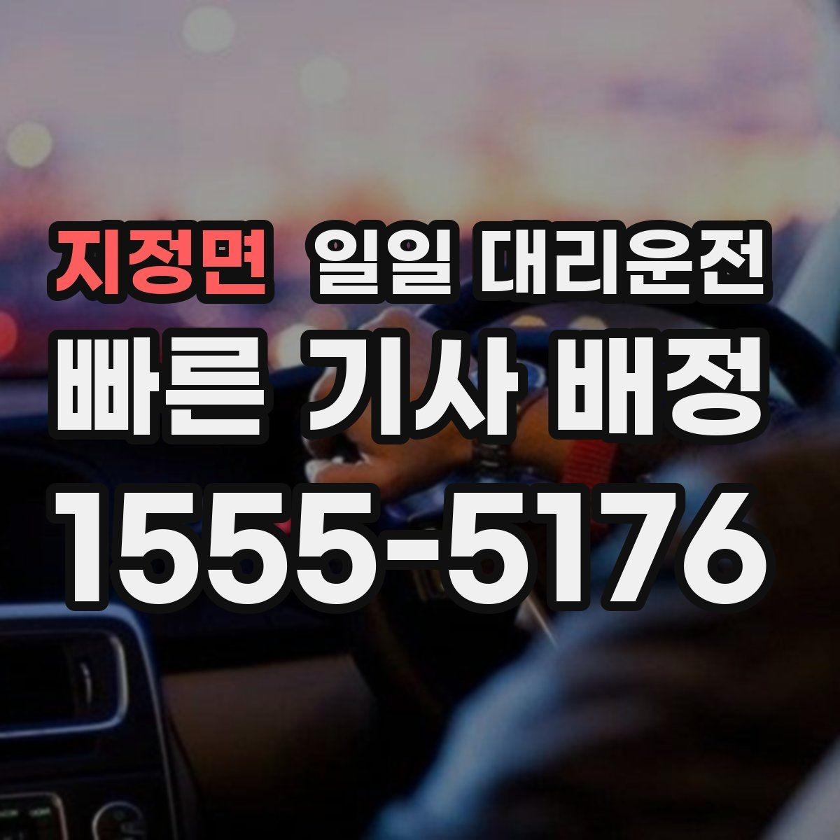 지정면 일일 대리운전 서비스 범위 확인하고 선택하기