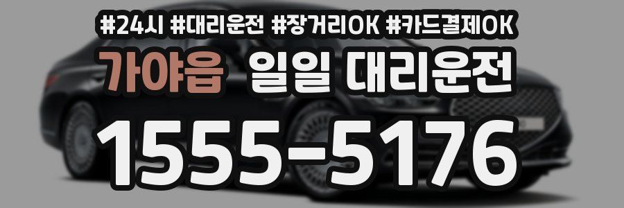 가야읍 일일 대리운전
