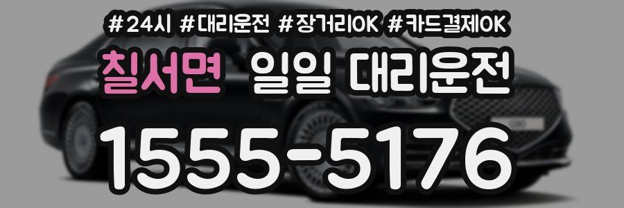 칠서면 일일 대리운전