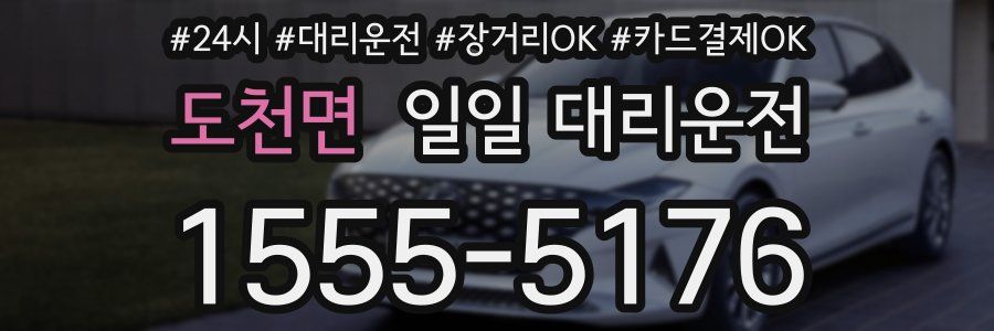 도천면 일일 대리운전