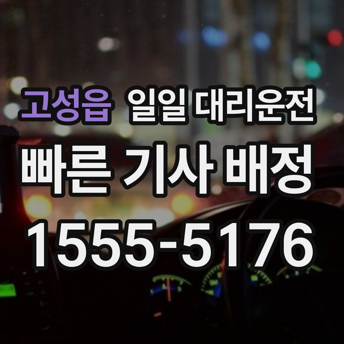 고성읍 일일 대리운전