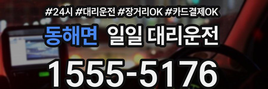 동해면 일일 대리운전
