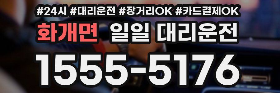 화개면 일일 대리운전