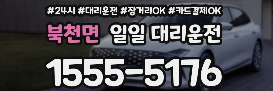 북천면 일일 대리운전