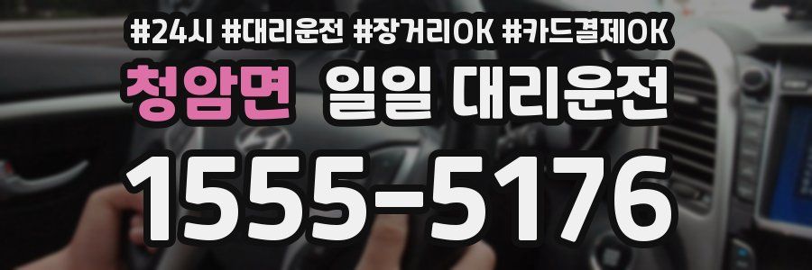 청암면 일일 대리운전