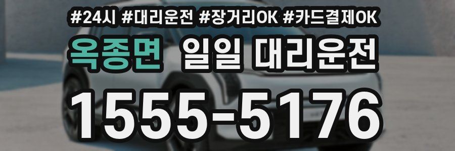옥종면 일일 대리운전