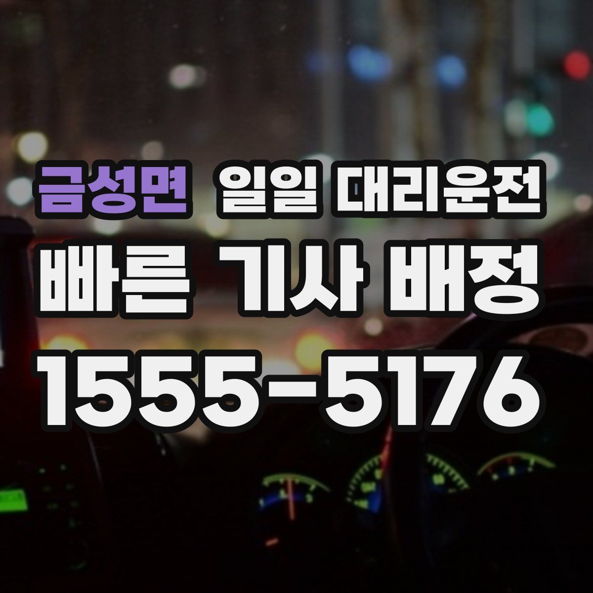 금성면 일일 대리운전