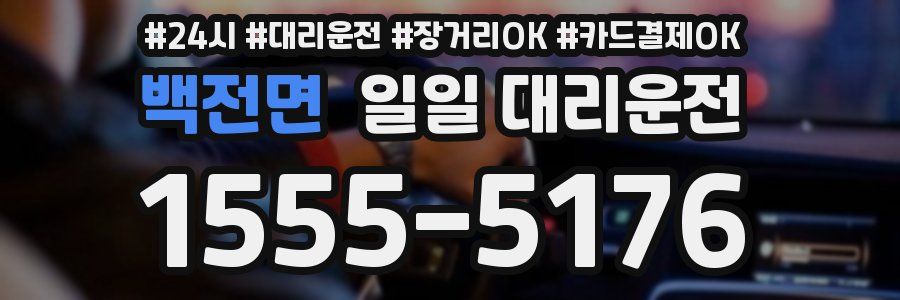 백전면 일일 대리운전