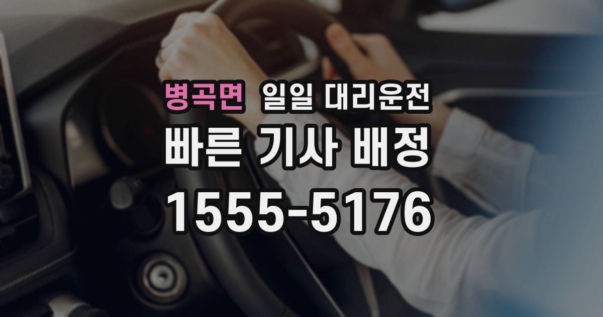 병곡면 일일 대리운전