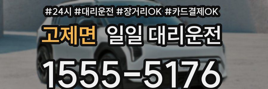 고제면 일일 대리운전
