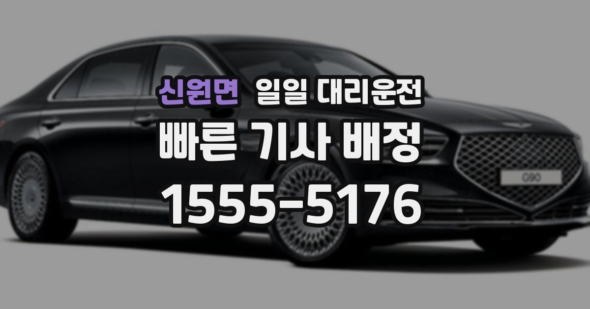 신원면 일일 대리운전