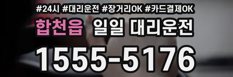 합천읍 일일 대리운전