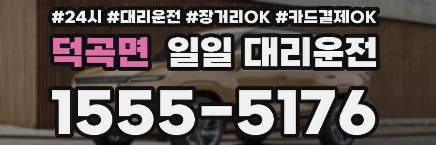 덕곡면 일일 대리운전