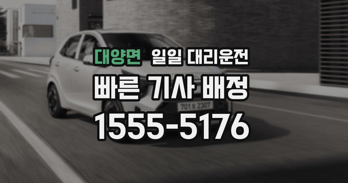 대양면 일일 대리운전