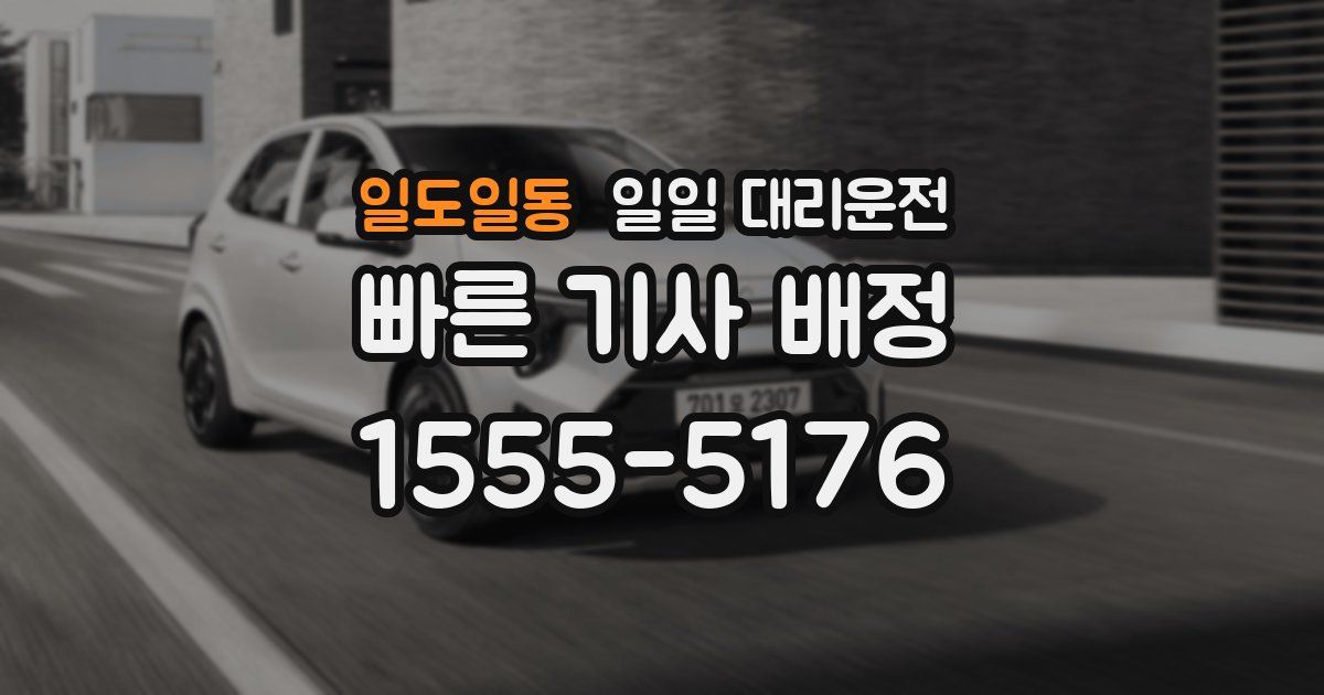 일도일동 일일 대리운전