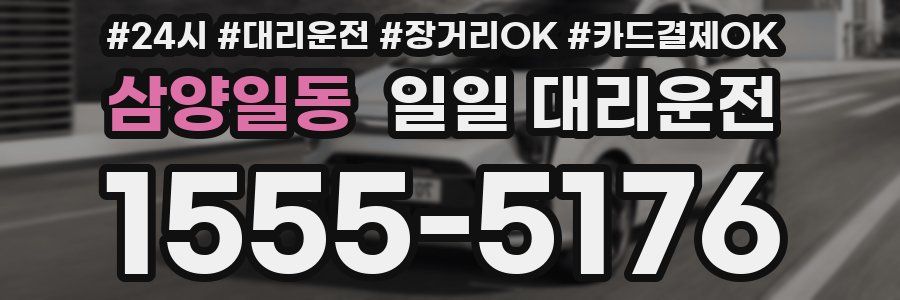 삼양일동 일일 대리운전
