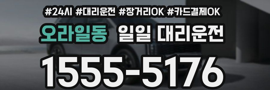 오라일동 일일 대리운전