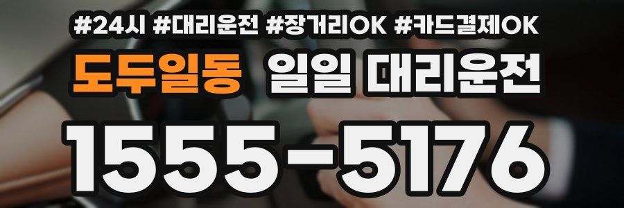도두일동 일일 대리운전