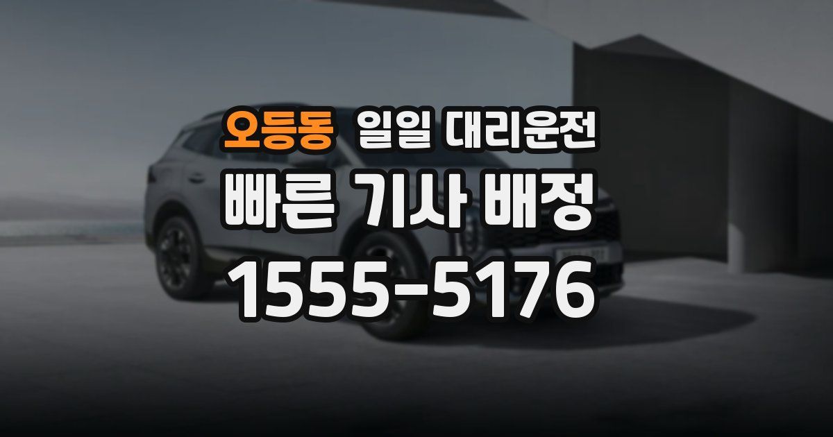 오등동 일일 대리운전