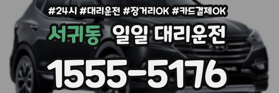 서귀동 일일 대리운전