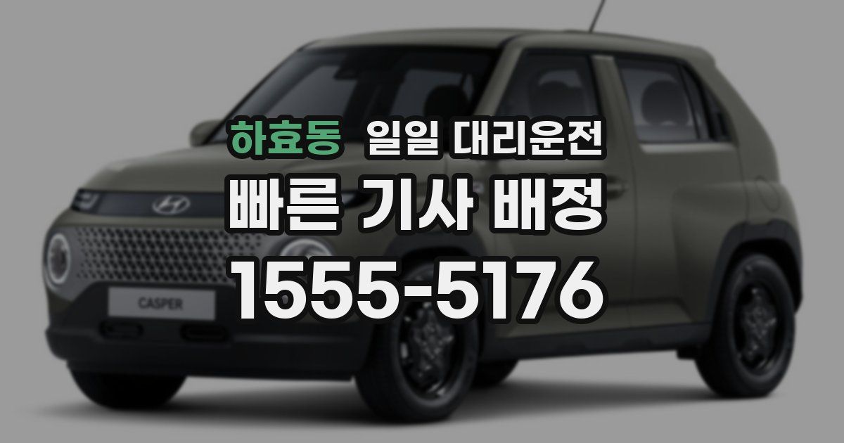 하효동 일일 대리운전