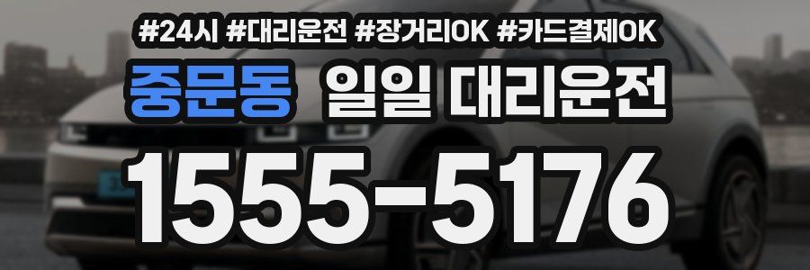 중문동 일일 대리운전