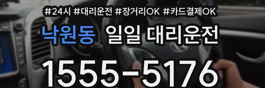낙원동 일일 대리운전