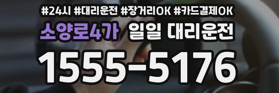 소양로4가 일일 대리운전