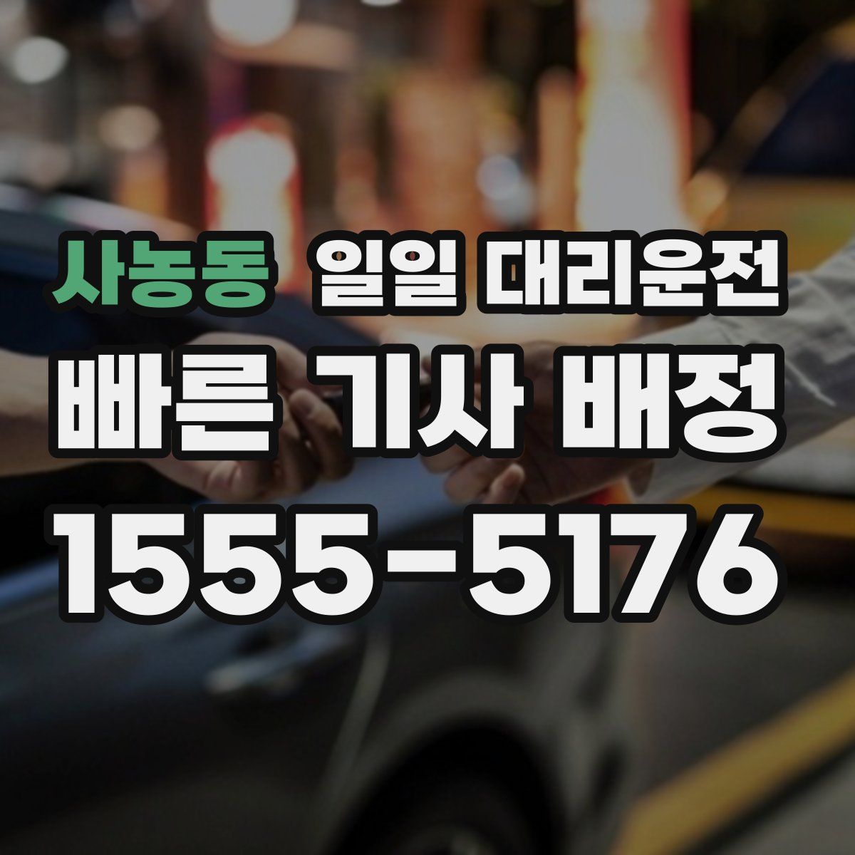 사농동 일일 대리운전
