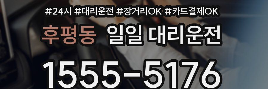 후평동 일일 대리운전