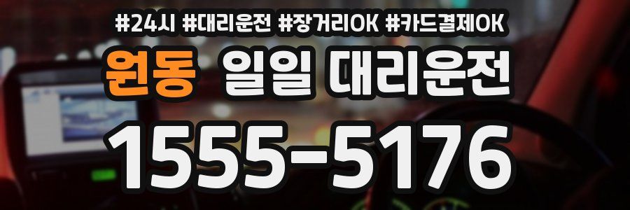 원동 일일 대리운전
