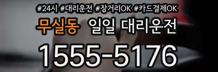 무실동 일일 대리운전