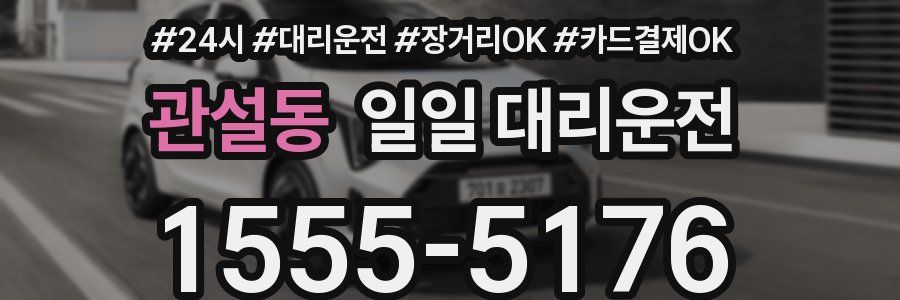 관설동 일일 대리운전
