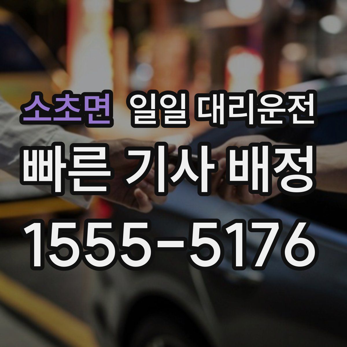 소초면 일일 대리운전