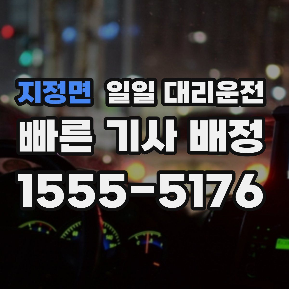 지정면 일일 대리운전