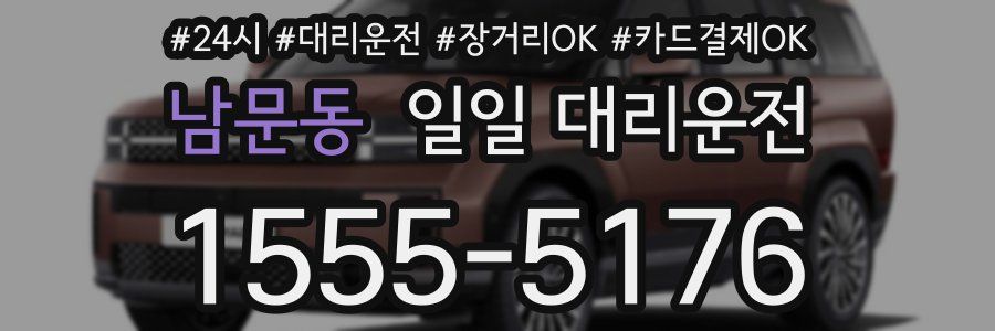 남문동 일일 대리운전