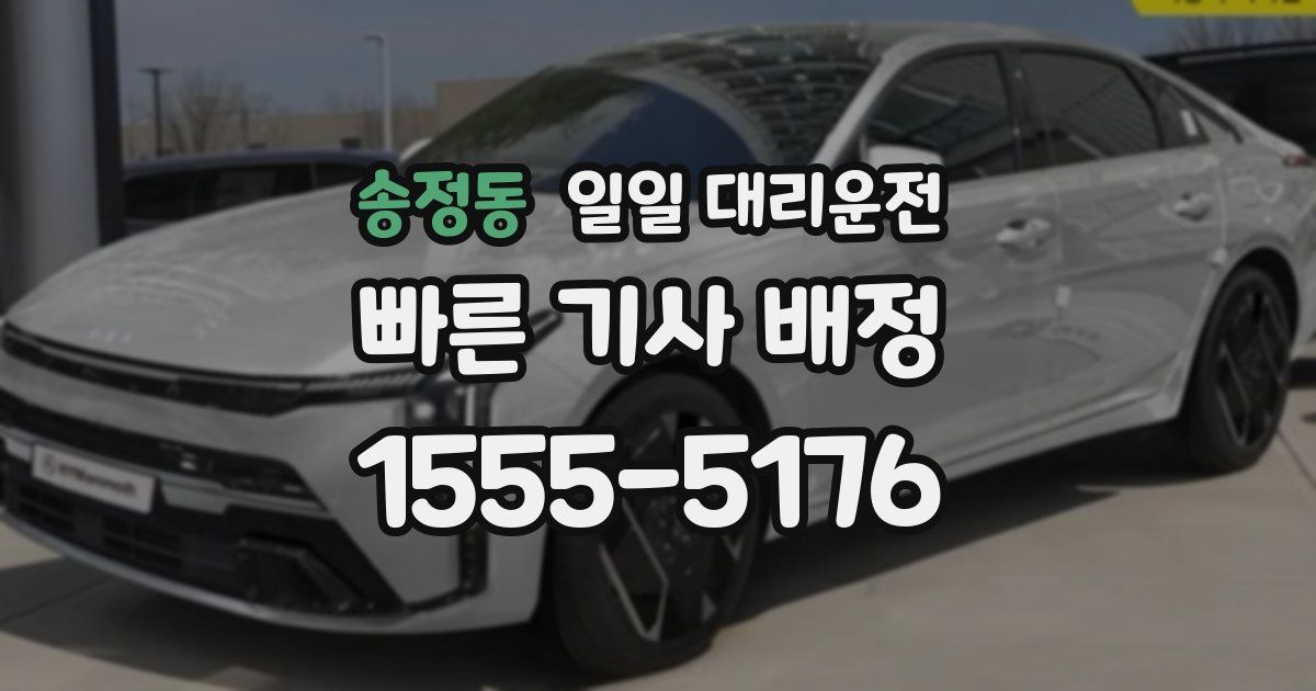 송정동 일일 대리운전