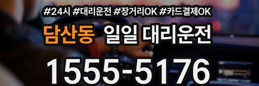 담산동 일일 대리운전