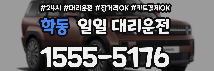 학동 일일 대리운전