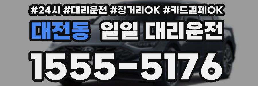 대전동 일일 대리운전
