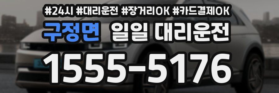 구정면 일일 대리운전