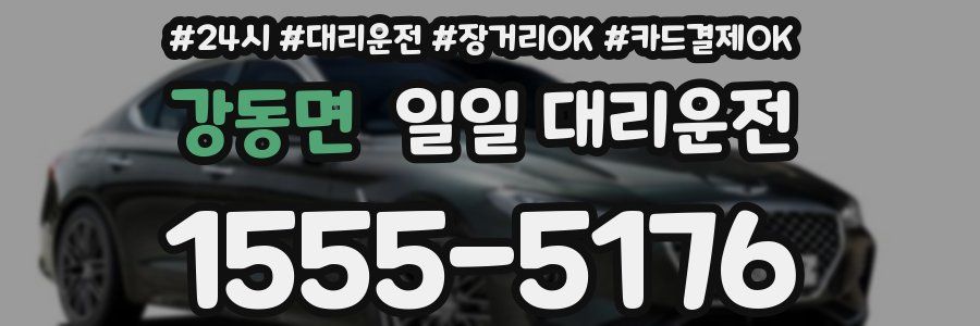 강동면 일일 대리운전