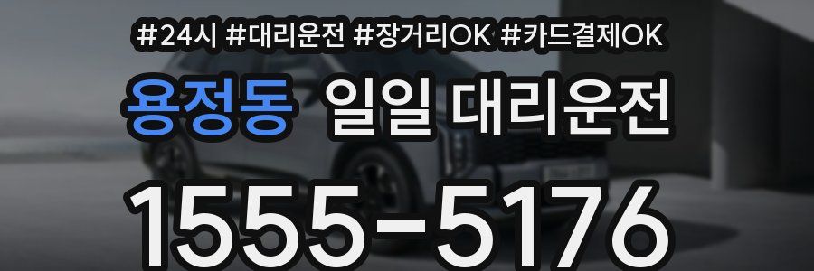 용정동 일일 대리운전