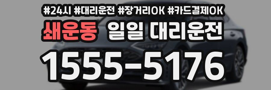 쇄운동 일일 대리운전