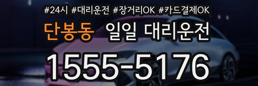 단봉동 일일 대리운전