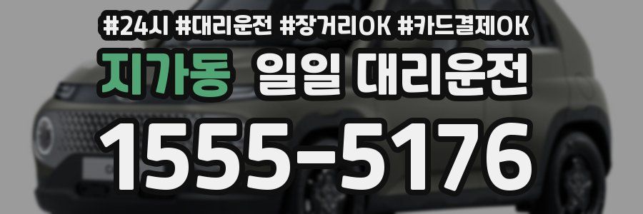 지가동 일일 대리운전