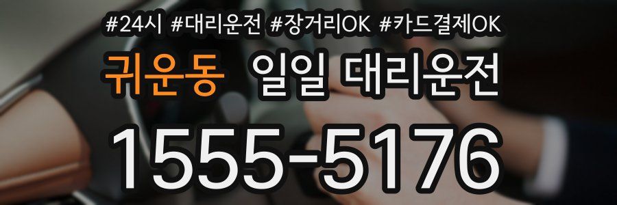 귀운동 일일 대리운전