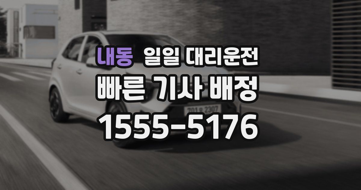 내동 일일 대리운전